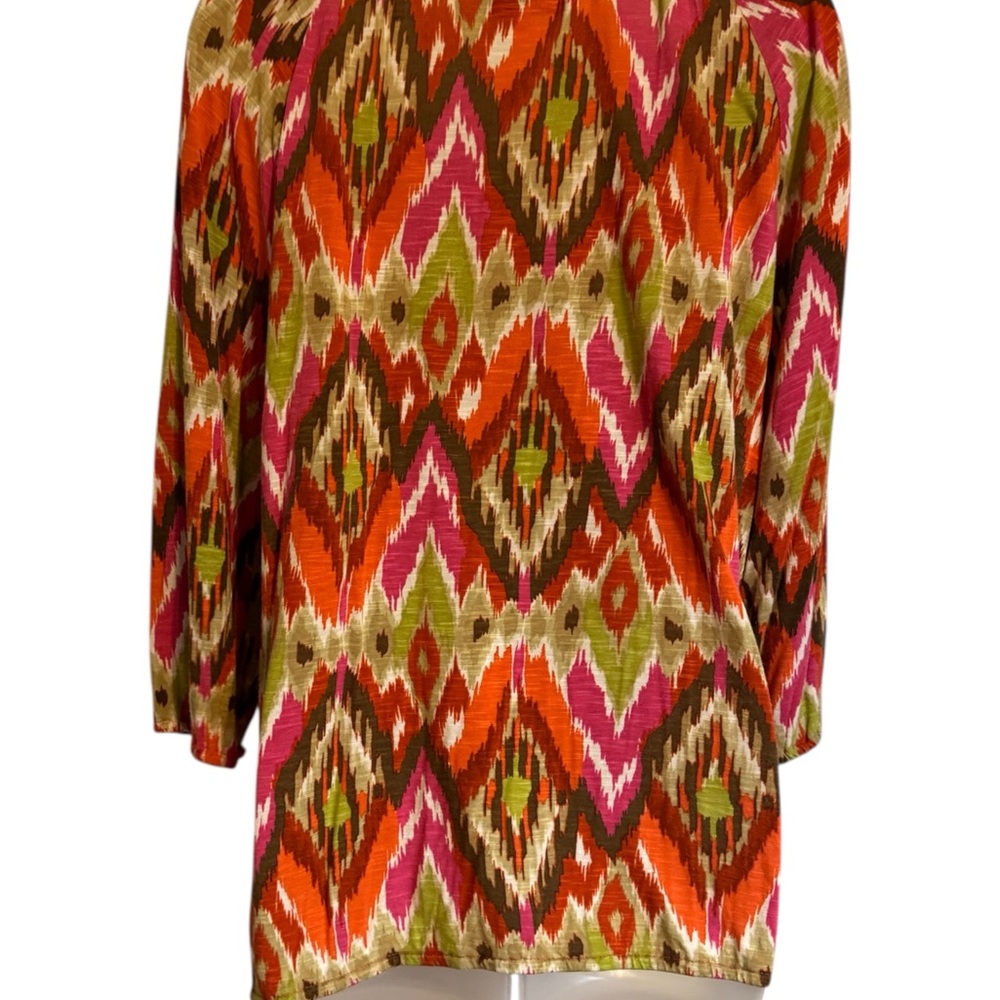 Jones New York Women's Casual Colorful Patterned Top 2X #6 - Picture 5 of 7